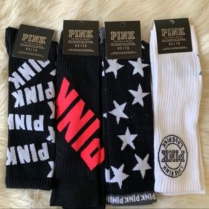 1 Free Lanyard and 4 VS Pink Knee High Socks